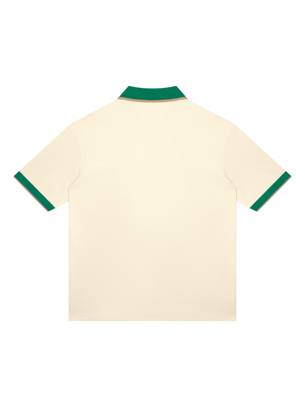 Unisex Color Block Polo Shirt