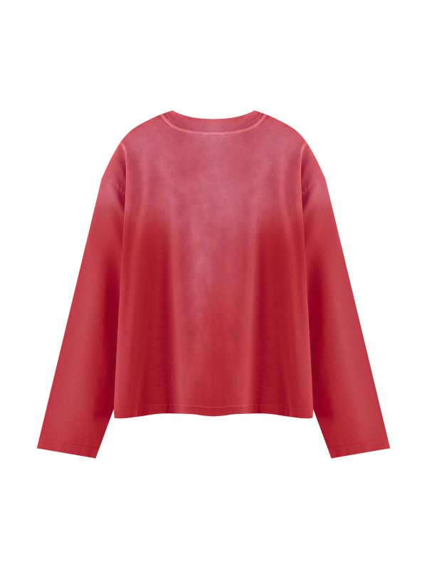 Unisex Sunfade Boxy Long Sleeve T-Shirt