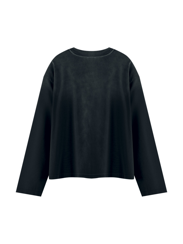 Unisex Sunfade Boxy Long Sleeve T-Shirt