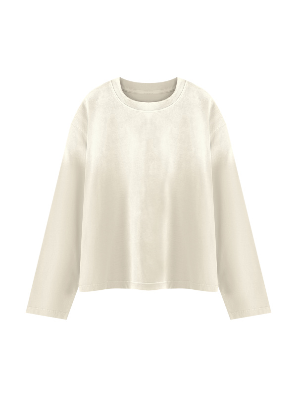 Unisex Sunfade Boxy Long Sleeve T-Shirt