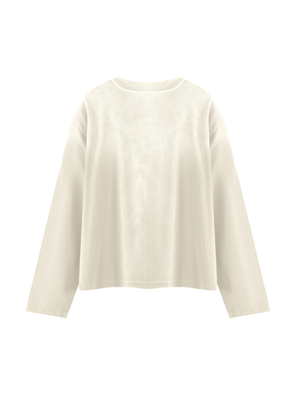 Unisex Sunfade Boxy Long Sleeve T-Shirt