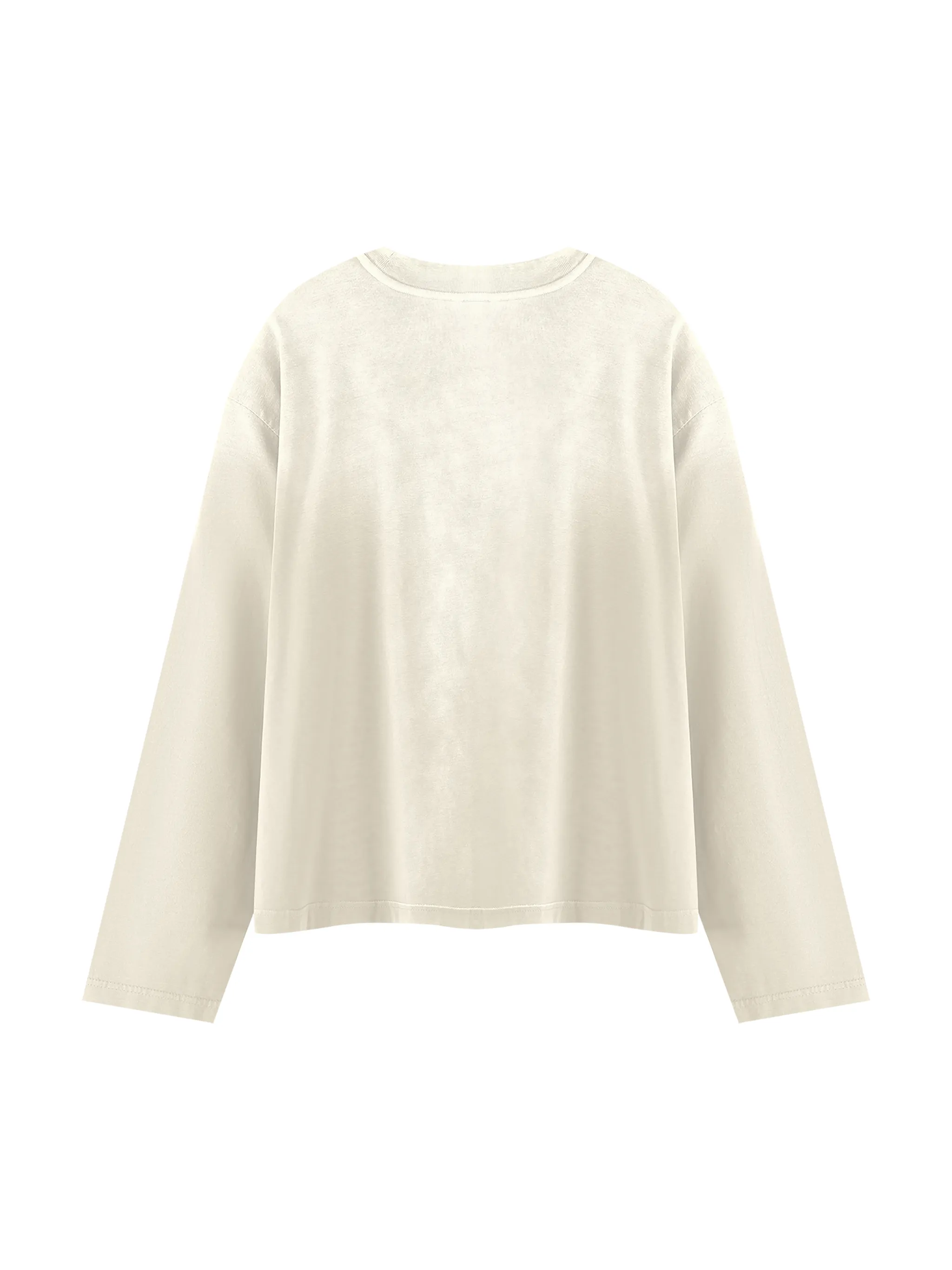 Unisex Sunfade Boxy Long Sleeve T-Shirt