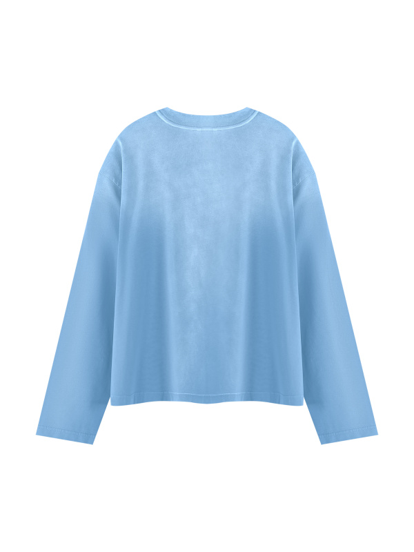 Unisex Sunfade Boxy Long Sleeve T-Shirt