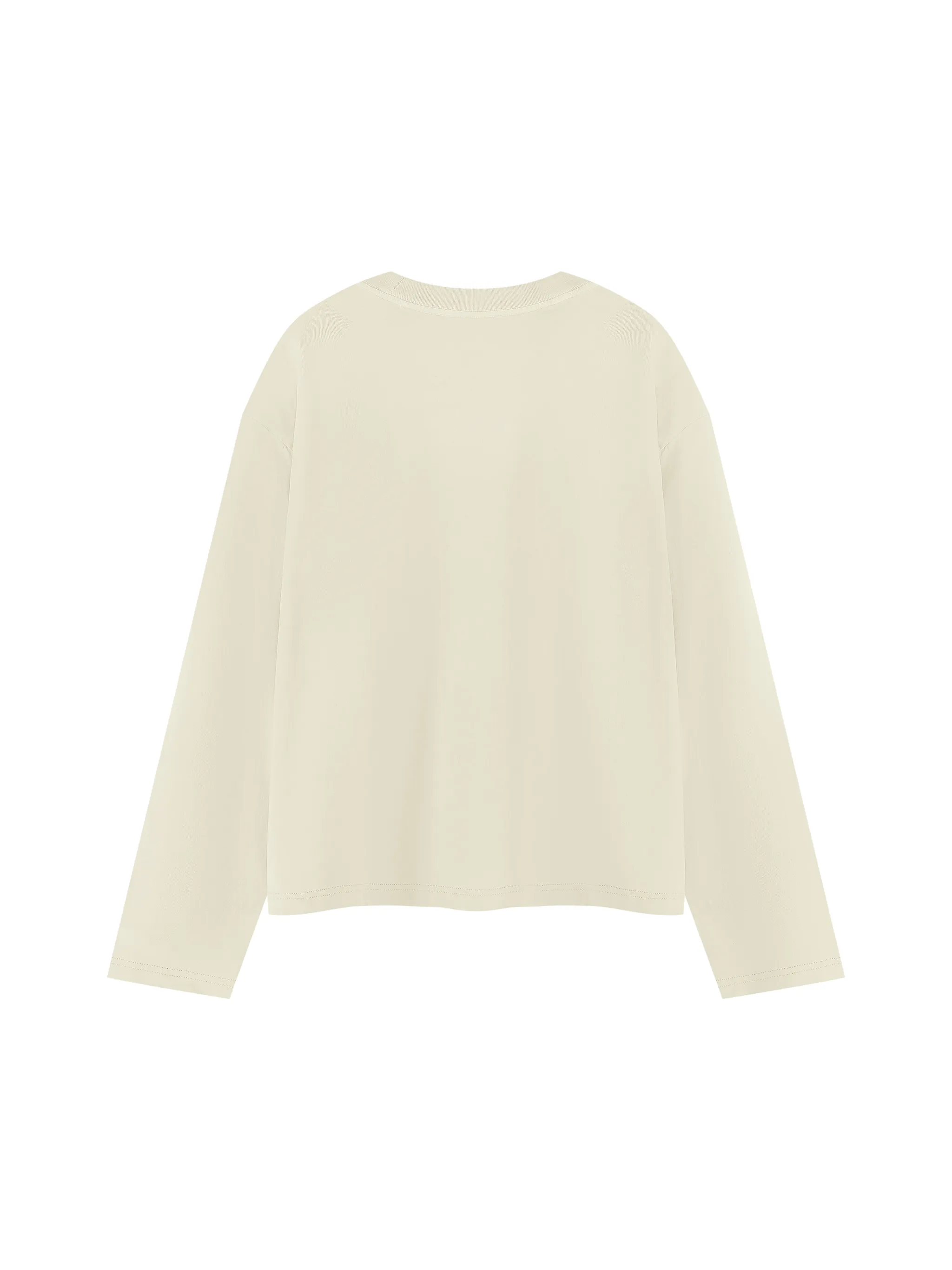 Unisex Vintage Wash Long Sleeve Boxy T-Shirt