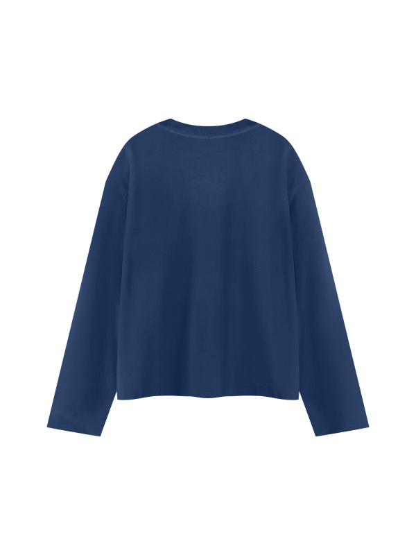 Unisex Vintage Wash Long Sleeve Boxy T-Shirt