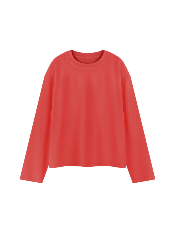 Unisex Vintage Wash Long Sleeve Boxy T-Shirt