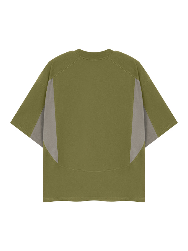 Unisex Color Block Paneling T-Shirt