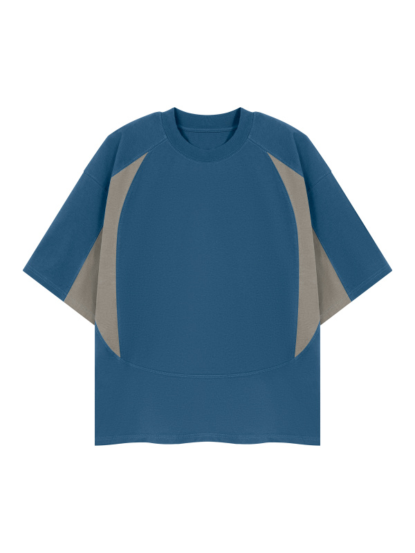 Unisex Color Block Paneling T-Shirt
