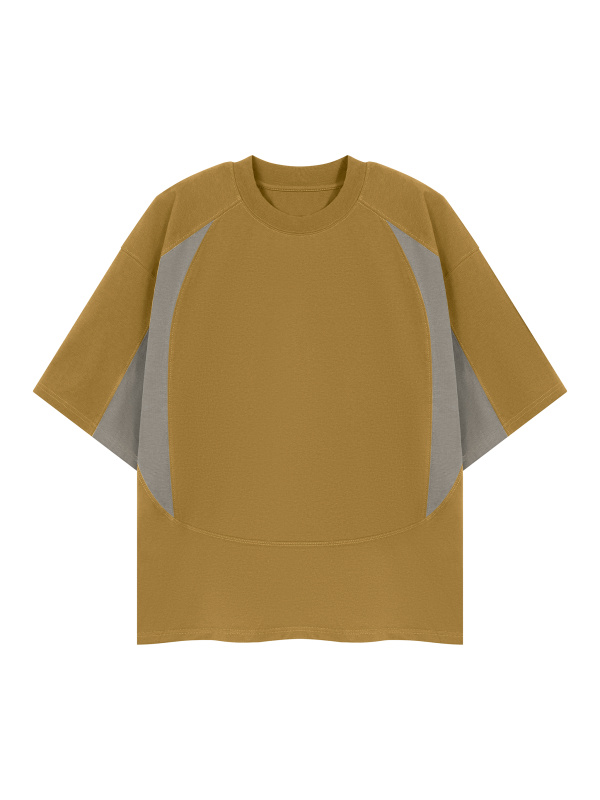 Unisex Color Block Paneling T-Shirt