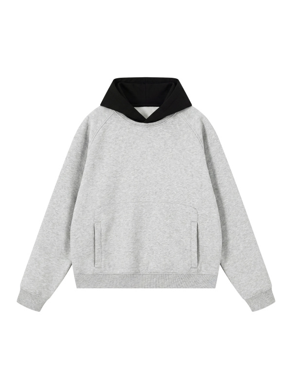 Unisex Fleece Raglan Color Block Hoodie