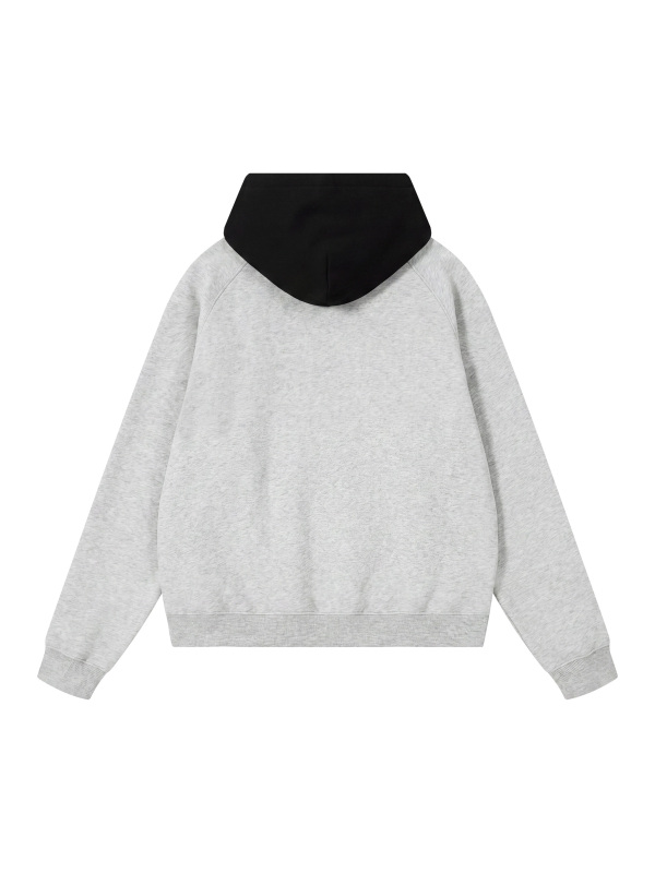 Unisex Fleece Raglan Color Block Hoodie