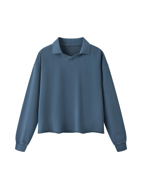 Unisex Mineral Wash Pullover Sweatshirt