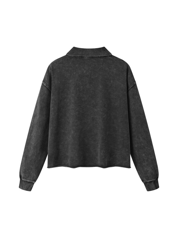 Unisex Mineral Wash Pullover Sweatshirt