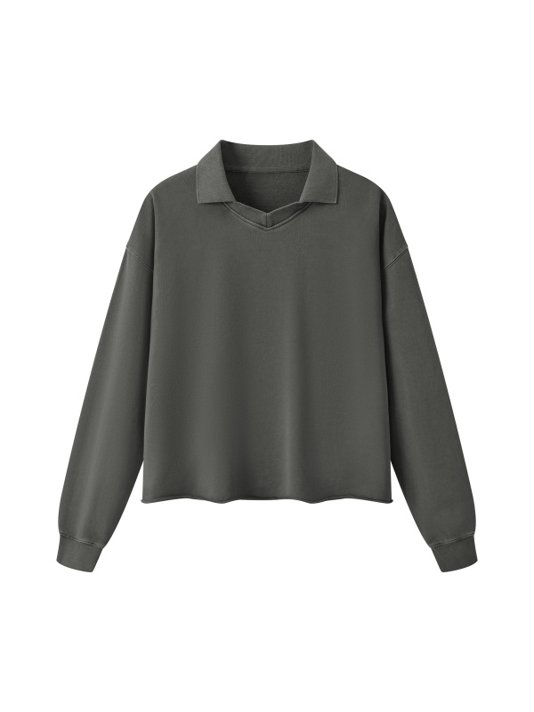 Unisex Mineral Wash Pullover Sweatshirt