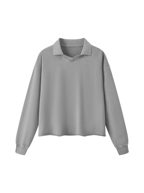 Unisex Mineral Wash Pullover Sweatshirt