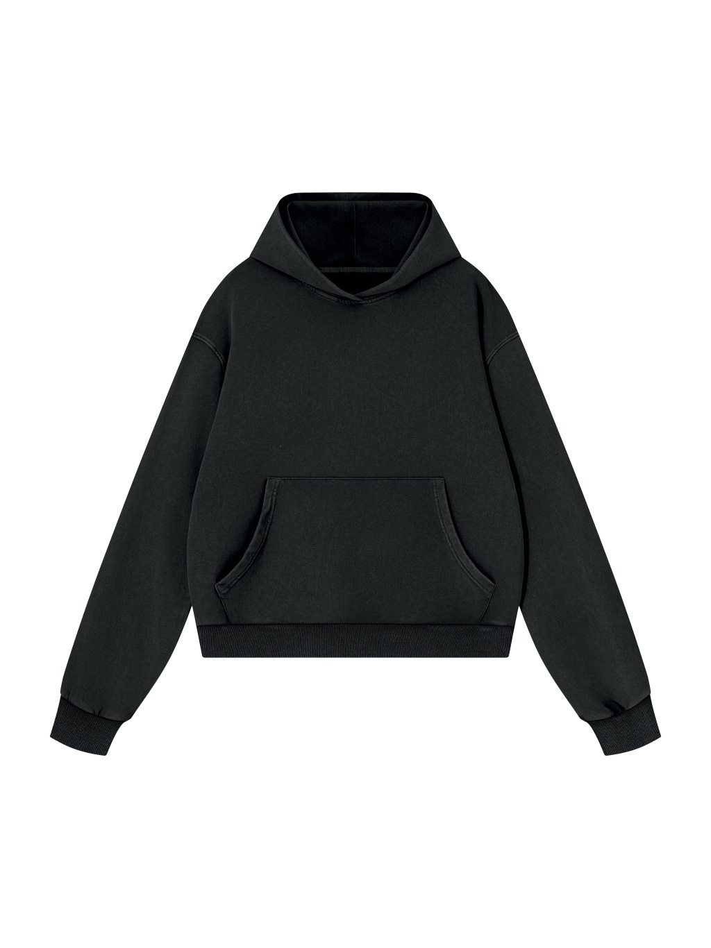 Unisex Mineral Wash Boxy Hoodie