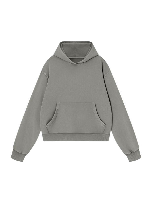 Unisex Mineral Wash Boxy Hoodie