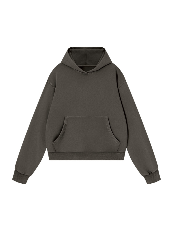 Unisex Mineral Wash Boxy Hoodie