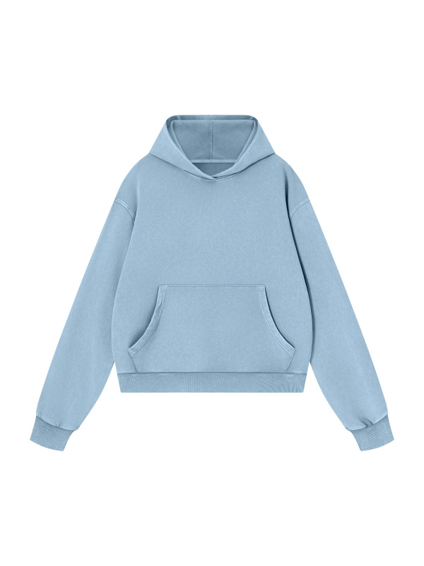 Unisex Mineral Wash Boxy Hoodie