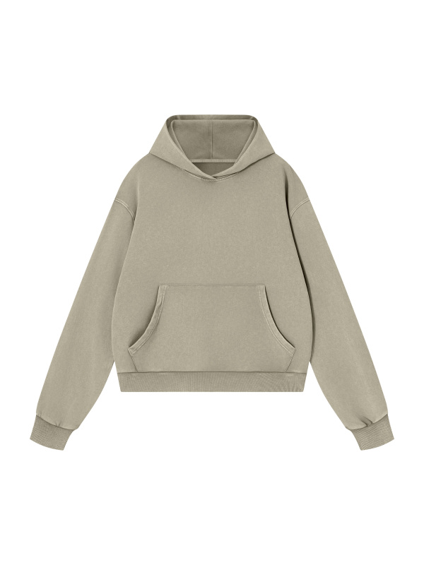 Unisex Mineral Wash Boxy Hoodie