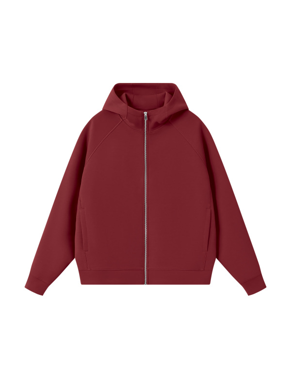 Unisex Raglan Full Zip Hoodie