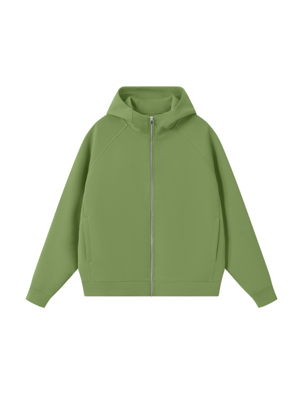 Unisex Raglan Full Zip Hoodie