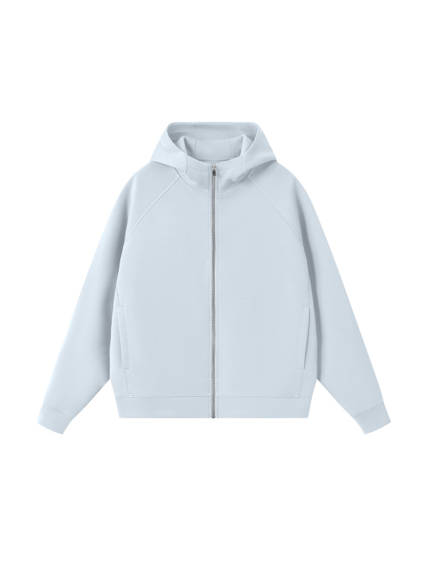 Unisex Raglan Full Zip Hoodie