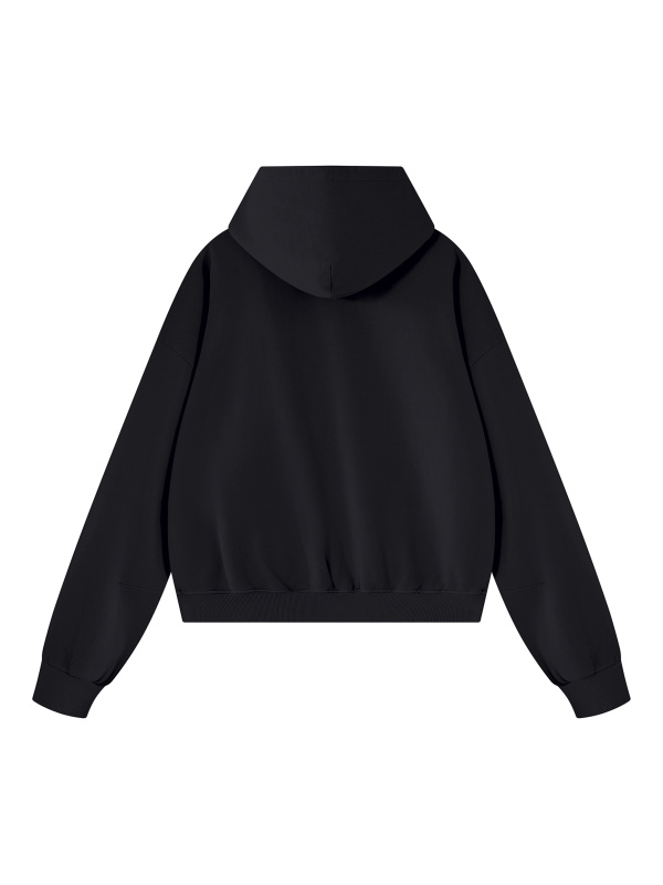 Unisex Vintage Wash Boxy Full Zip Hoodie
