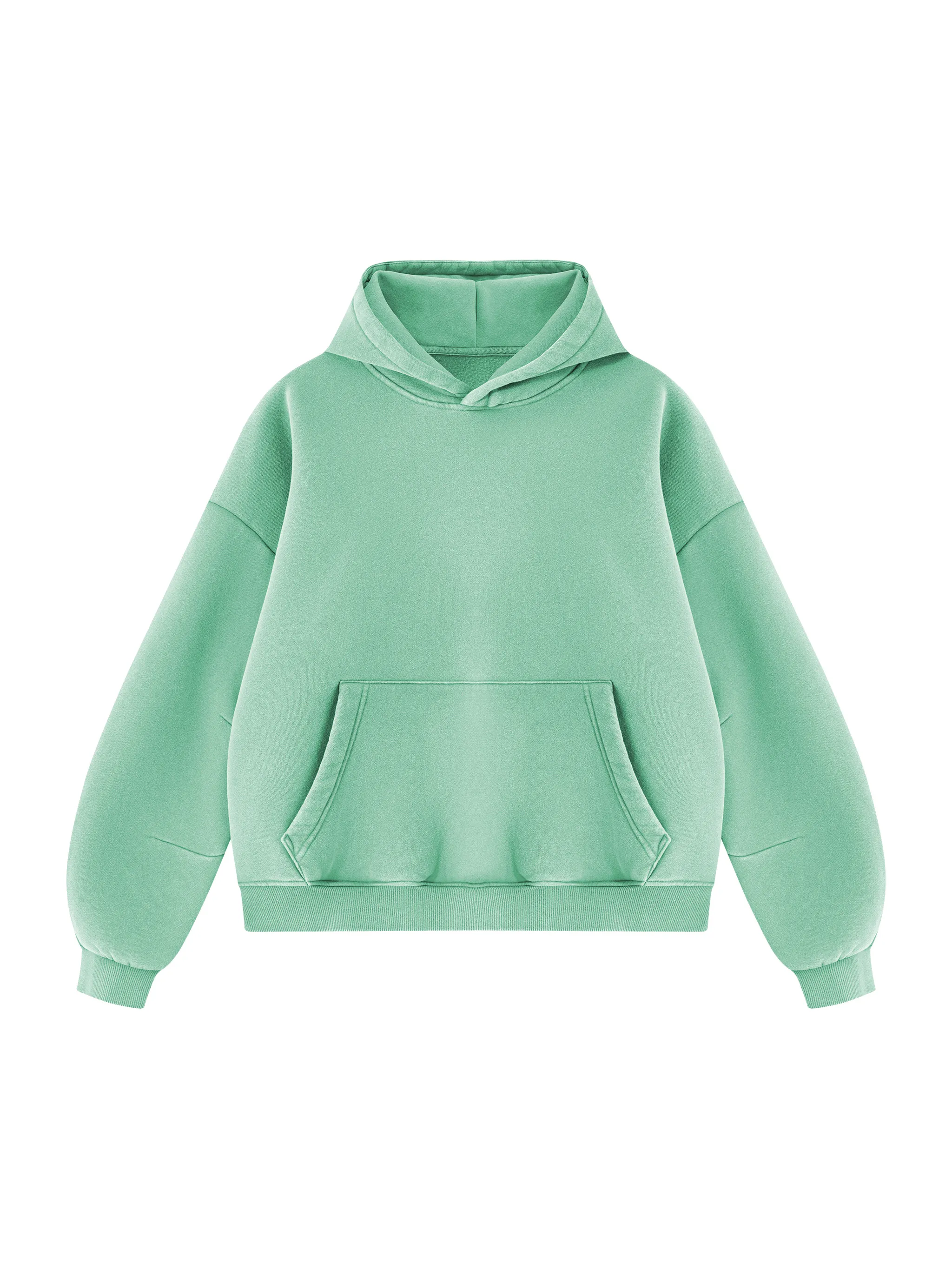 Unisex Vintage Wash Boxy Fleece Hoodie