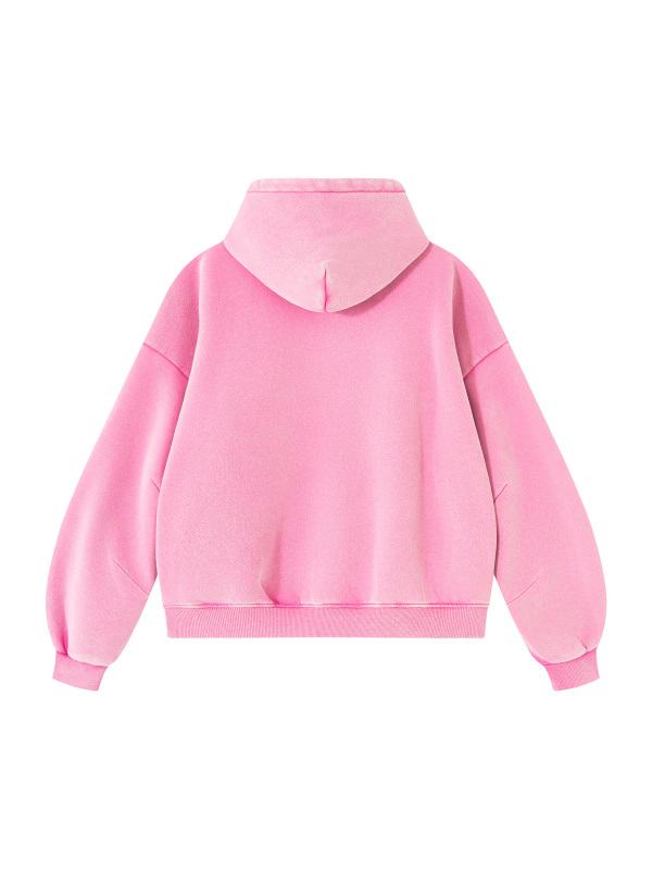 Unisex Vintage Wash Boxy Fleece Hoodie
