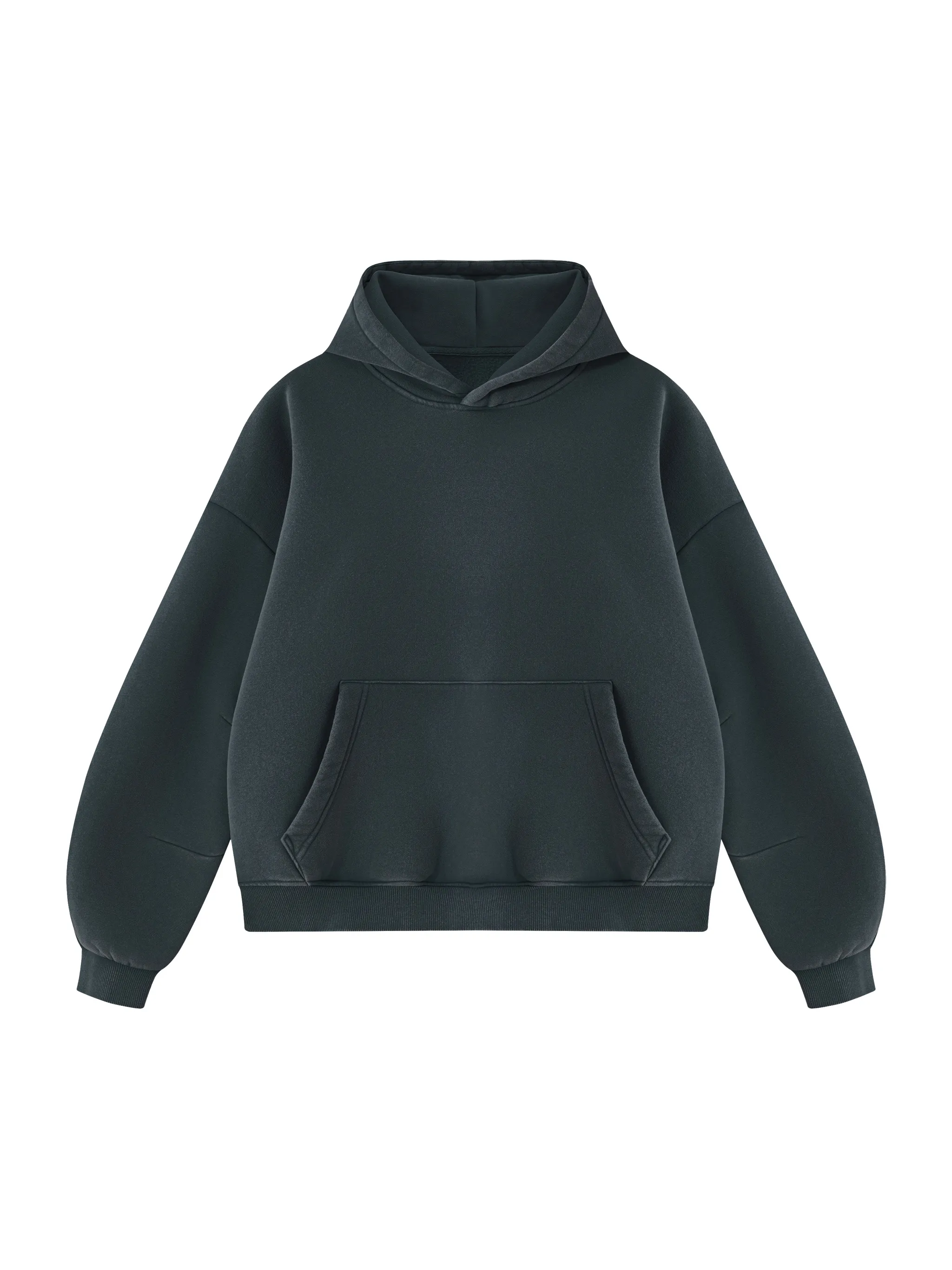 Unisex Vintage Wash Boxy Fleece Hoodie