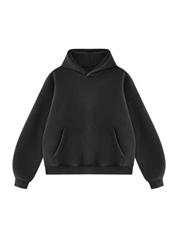 Unisex Vintage Wash Boxy Fleece Hoodie