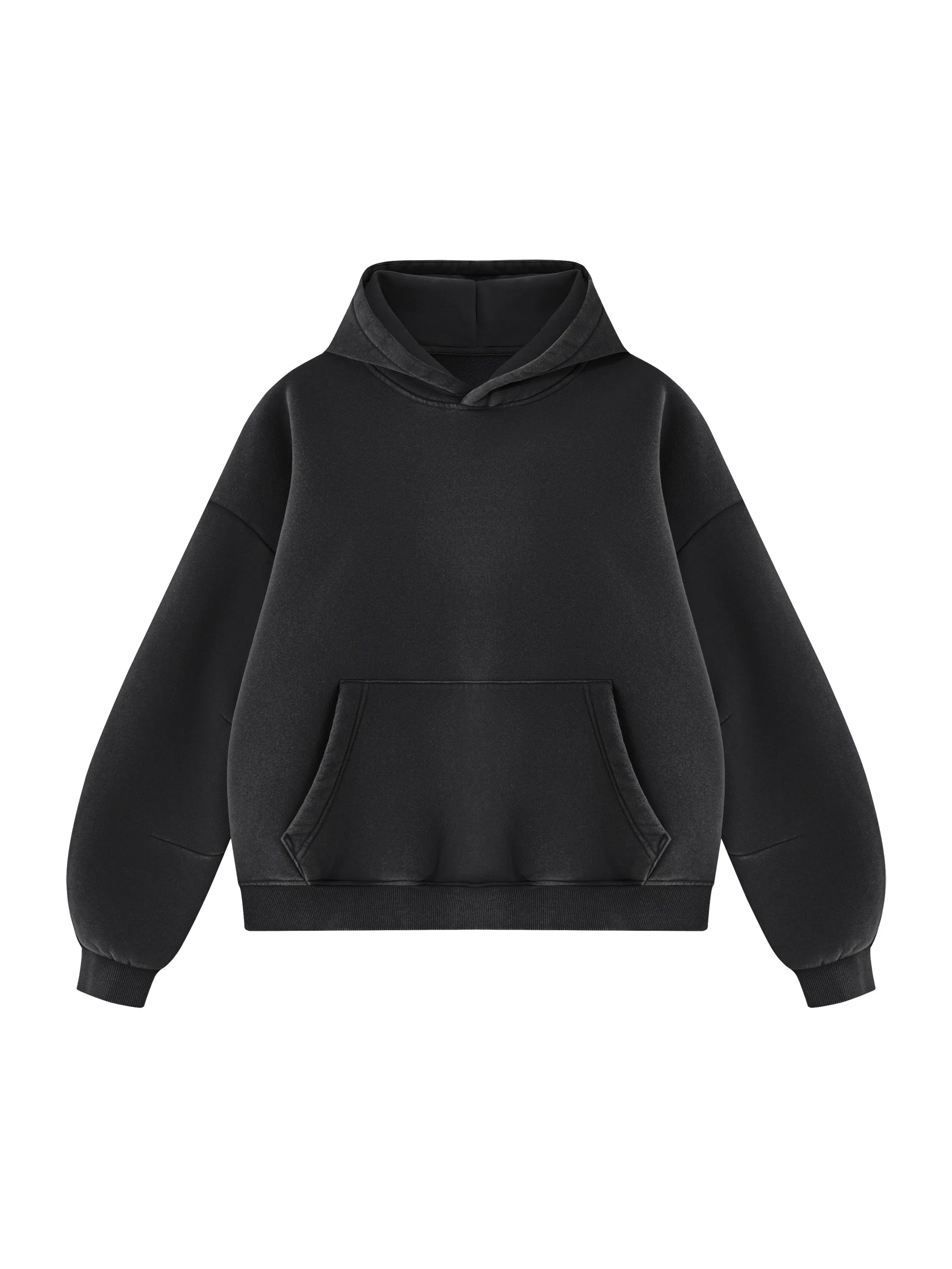 Unisex Vintage Wash Boxy Fleece Hoodie