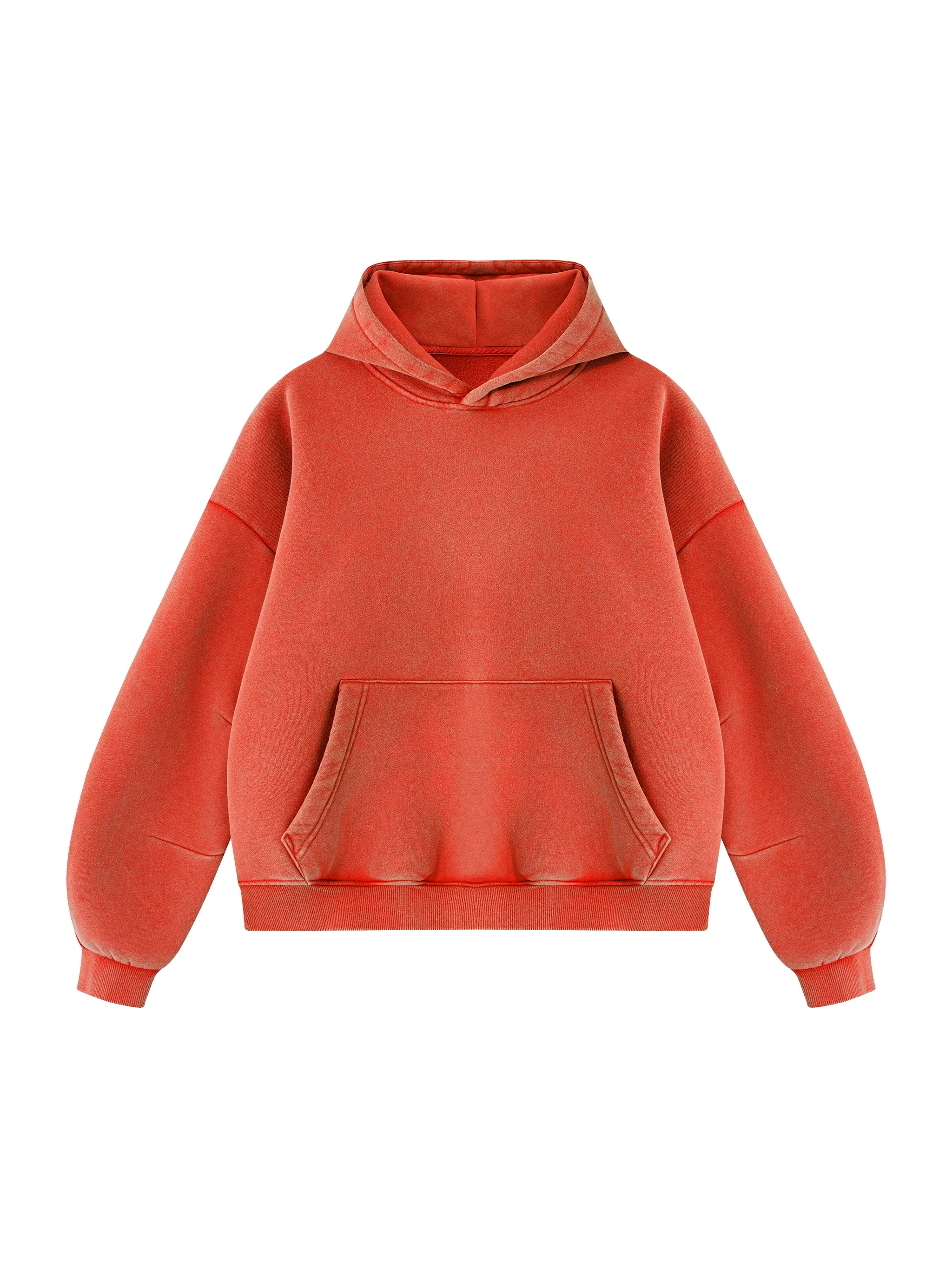 Unisex Vintage Wash Boxy Fleece Hoodie