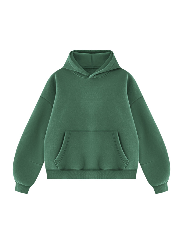 Unisex Vintage Wash Boxy Fleece Hoodie
