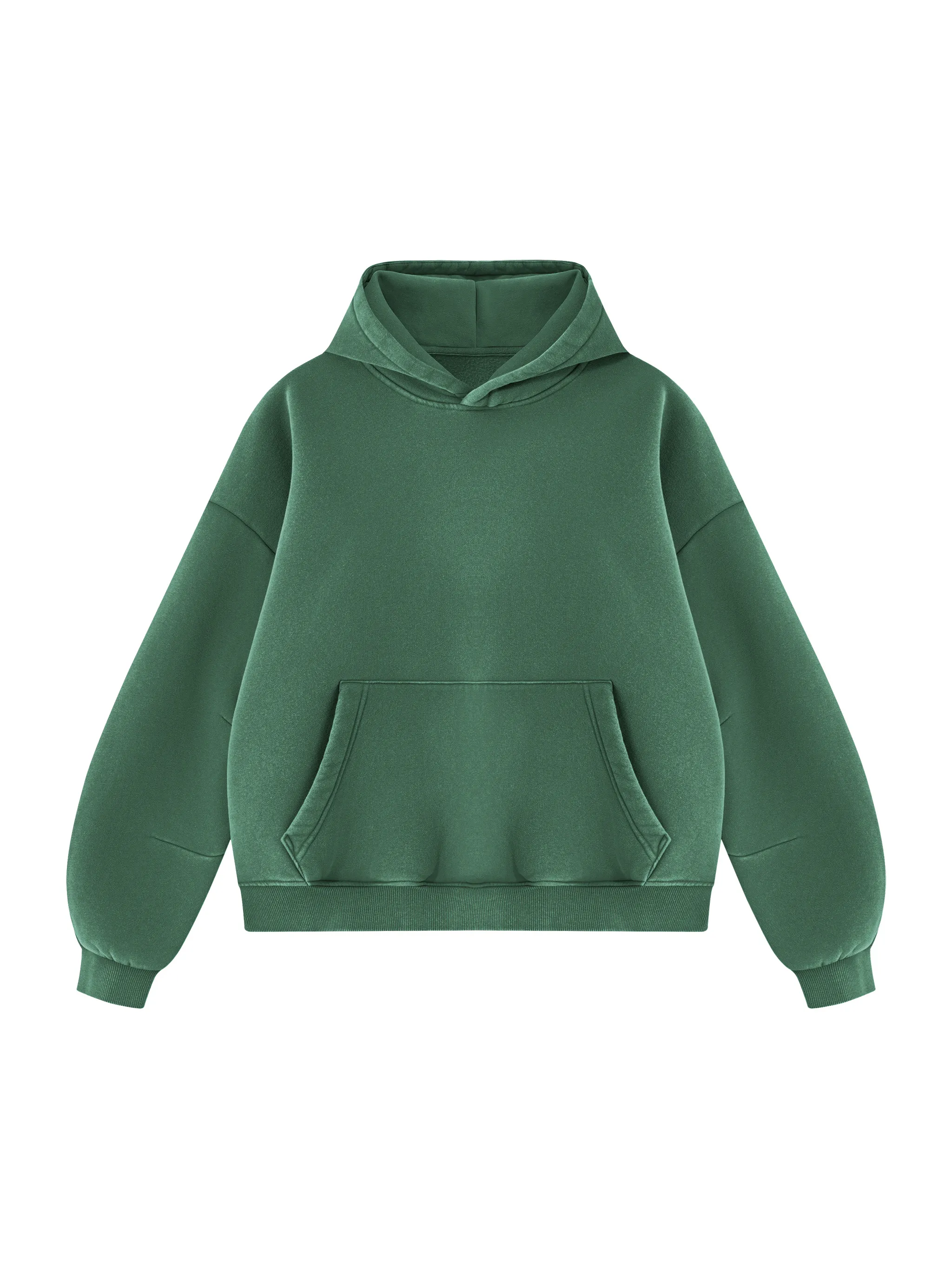 Unisex Vintage Wash Boxy Fleece Hoodie