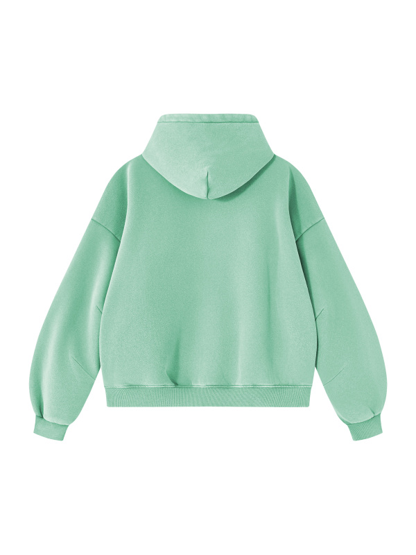 Unisex Vintage Wash Boxy Fleece Hoodie