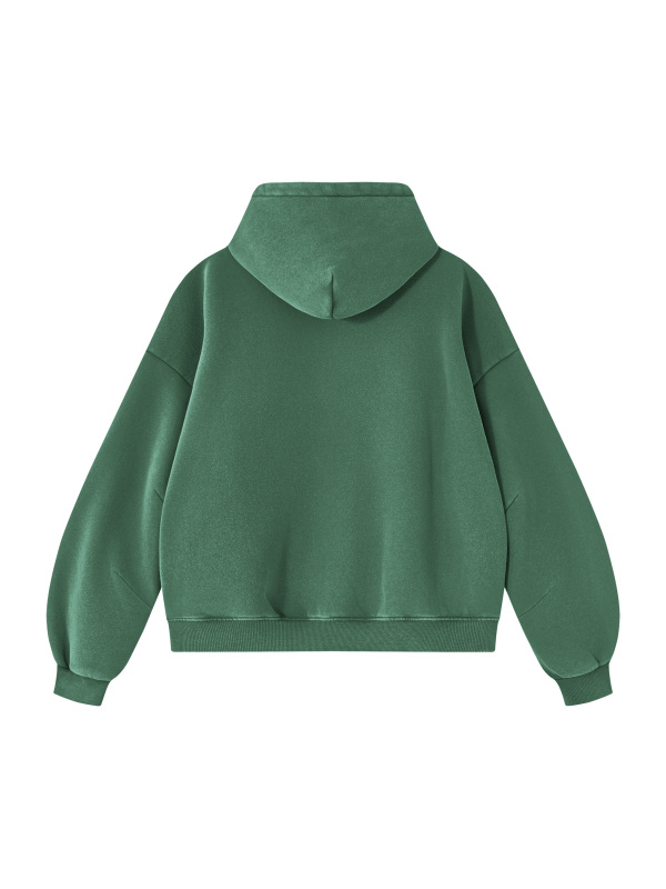 Unisex Vintage Wash Boxy Fleece Hoodie