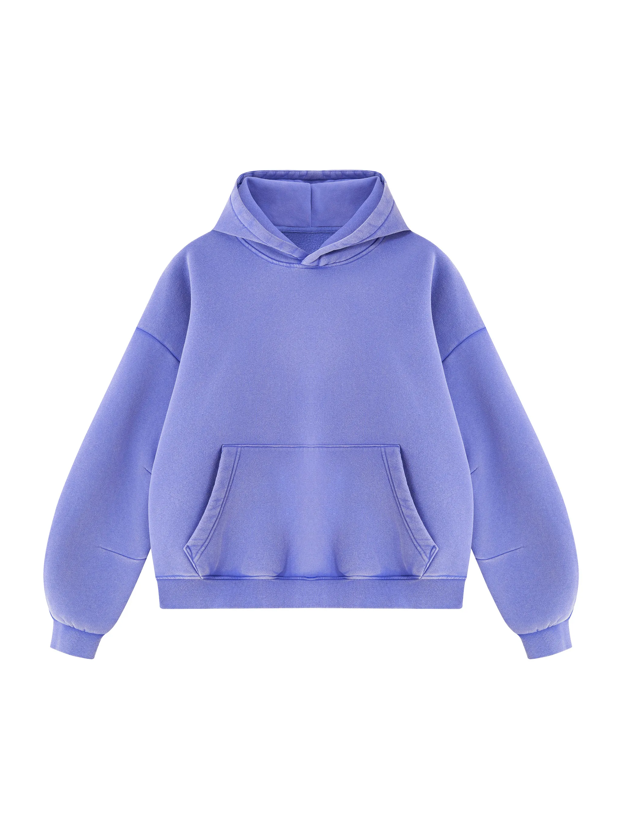 Unisex Vintage Wash Boxy Fleece Hoodie