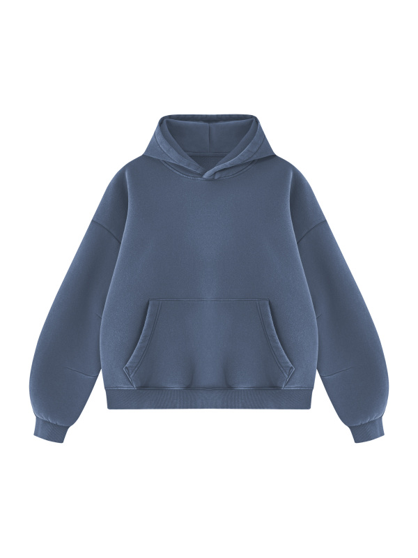 Unisex Vintage Wash Boxy Fleece Hoodie