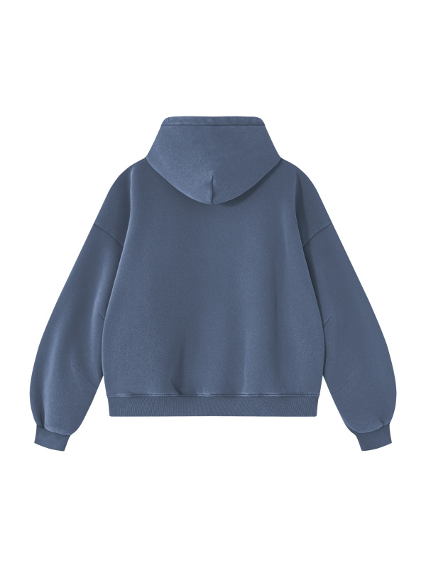 Unisex Vintage Wash Boxy Fleece Hoodie