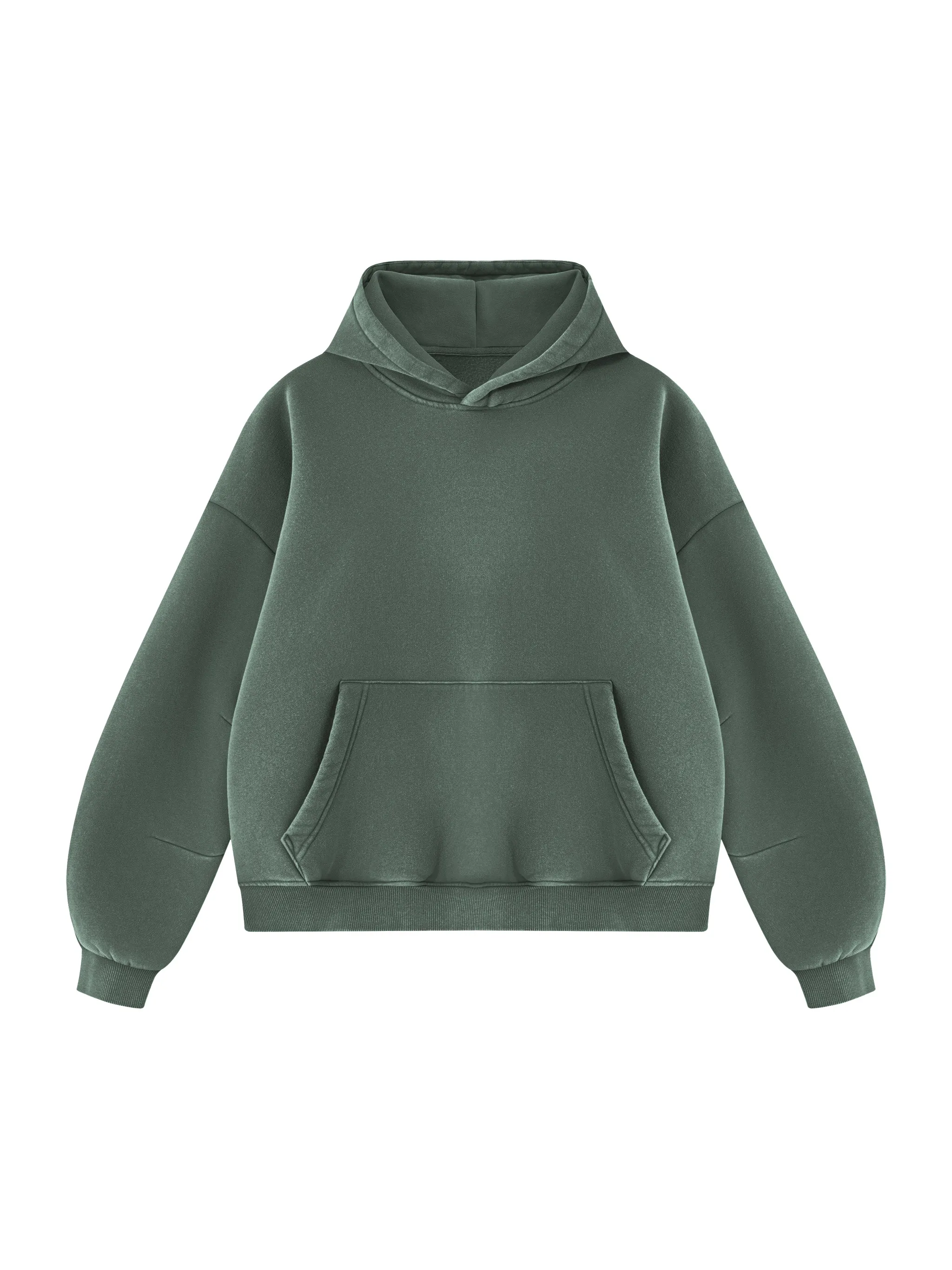 Unisex Vintage Wash Boxy Fleece Hoodie