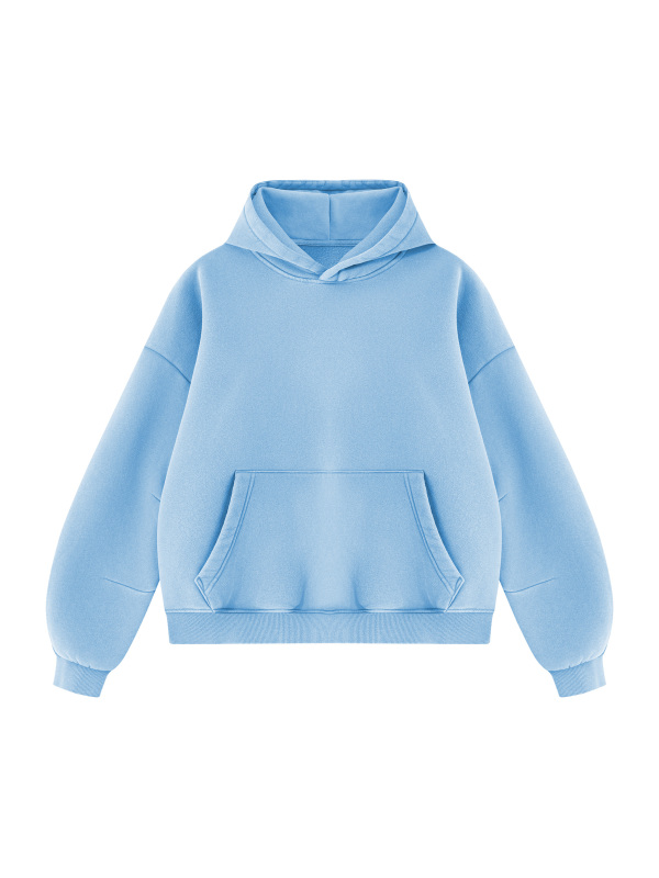 Unisex Vintage Wash Boxy Fleece Hoodie