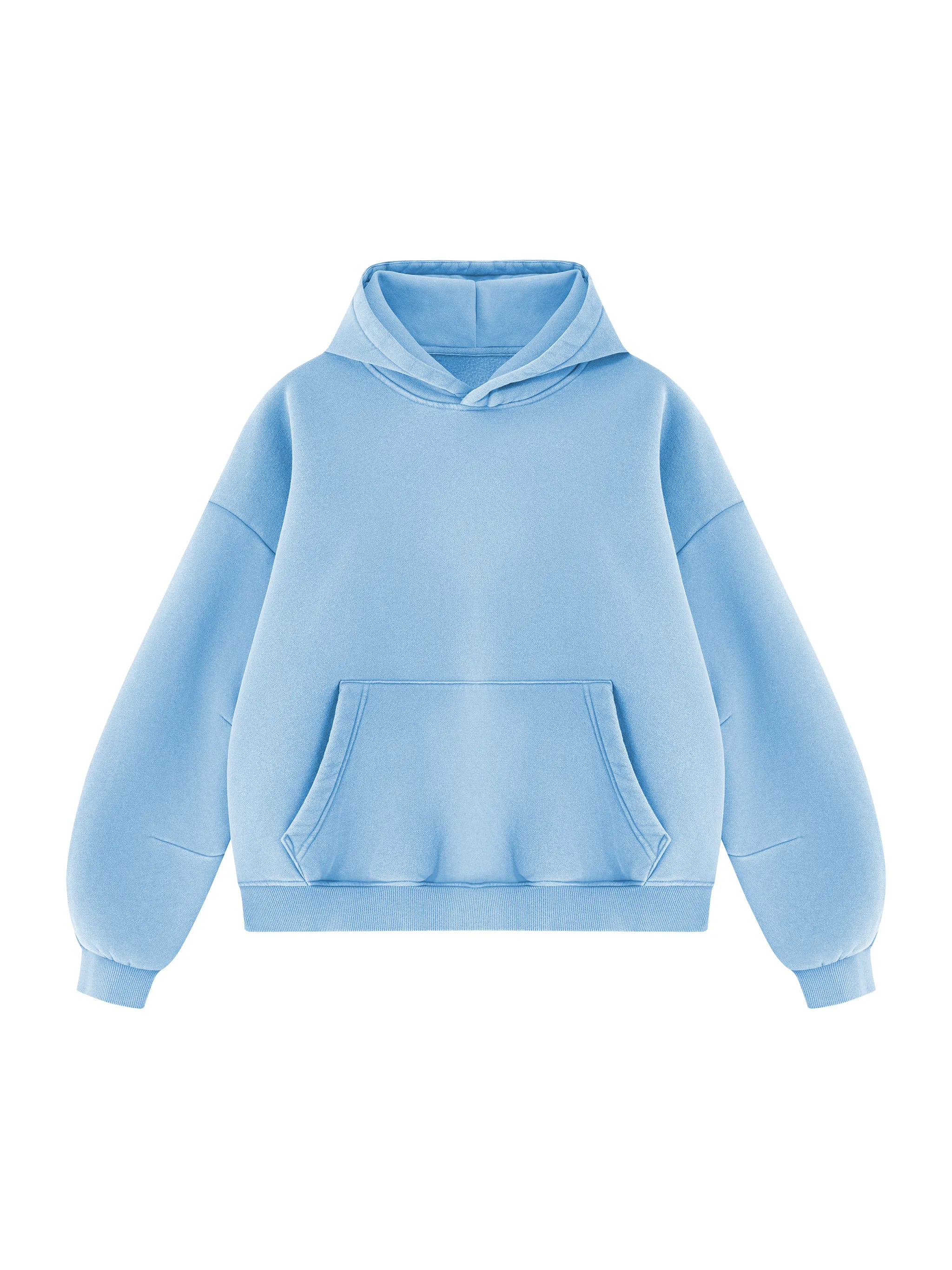Unisex Vintage Wash Boxy Fleece Hoodie
