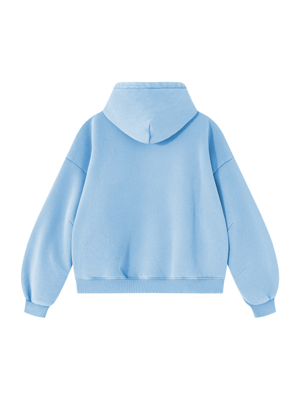 Unisex Vintage Wash Boxy Fleece Hoodie