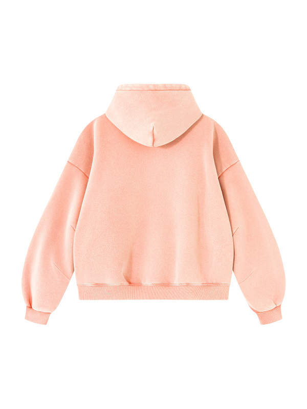 Unisex Vintage Wash Boxy Fleece Hoodie