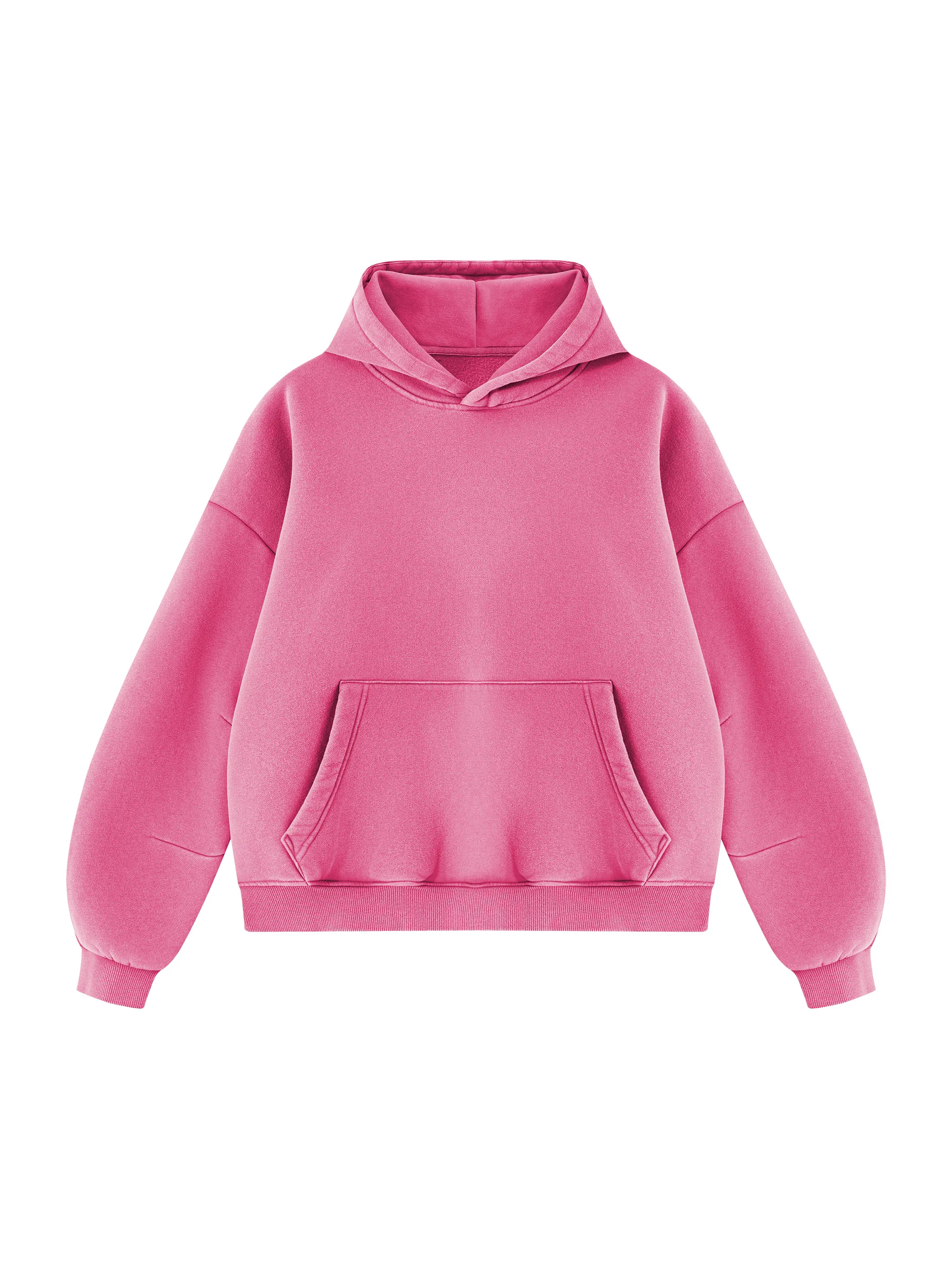 Unisex Vintage Wash Boxy Fleece Hoodie