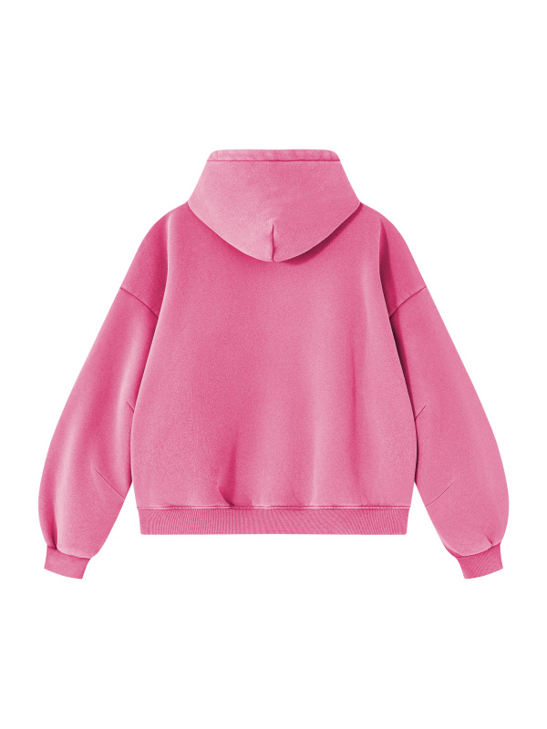 Unisex Vintage Wash Boxy Fleece Hoodie