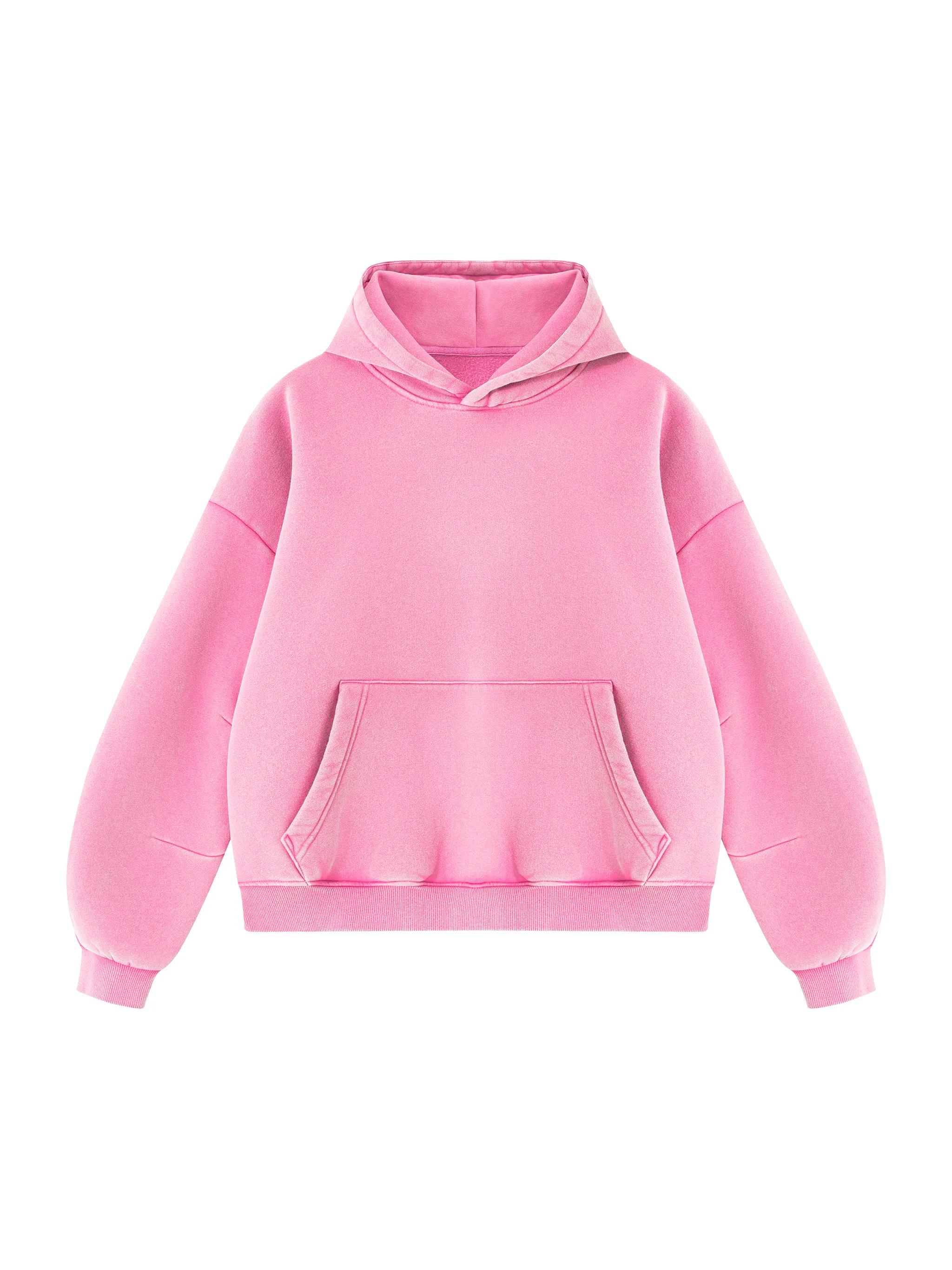 Unisex Vintage Wash Boxy Fleece Hoodie