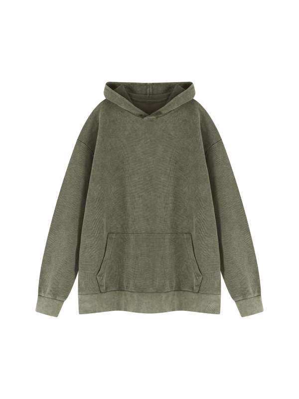 Unisex Mineral Wash Oversized Hoodie